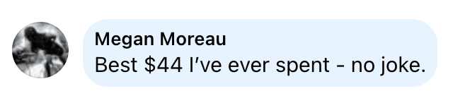 Testimonial — best $44 I've ever spent, no joke