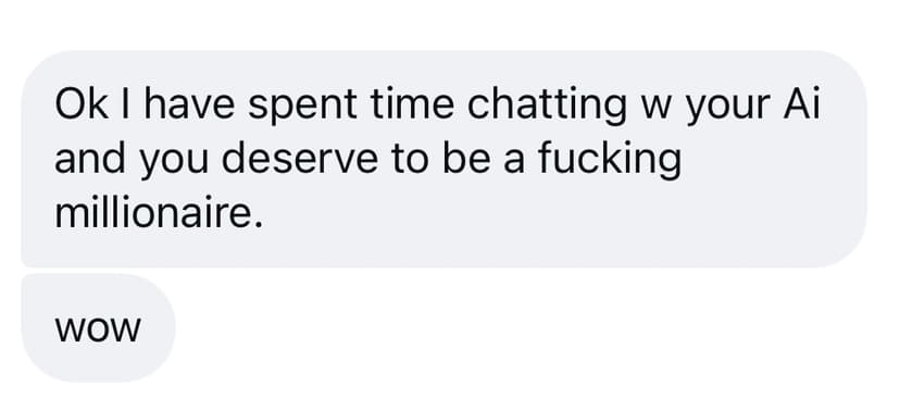 Testimonial — you deserve to be a millionaire, wow