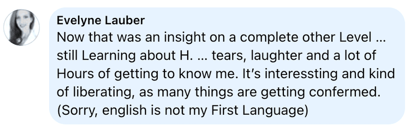 Testimonial — an insight on a completely different level